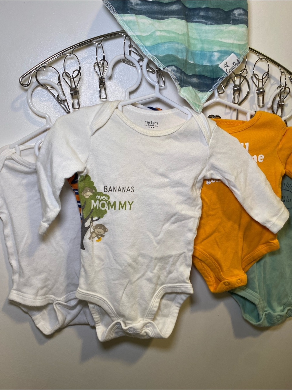 Carter's, Gerber, Okie Dokie, Long-Sleeve Baby Bodysuit and One Piece - Picture 2 of 7